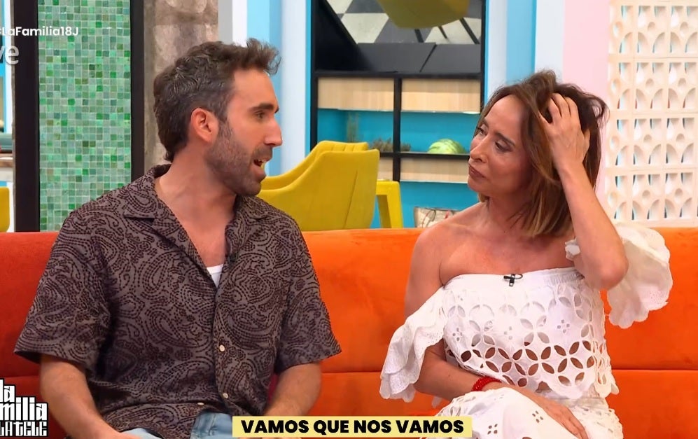 Aitor Albizua y María Patiño, en el último programa de 'La familia de la tele'.