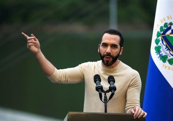El presidente de El Salvador, Nayib Bukele, en una imagen de archivo.