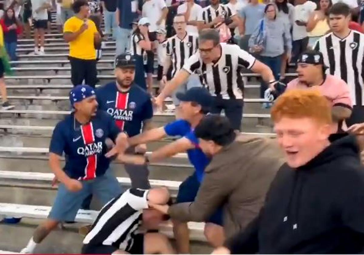 A Brawl in the Stands Mars Botafogo's Historic Victory Against PSG