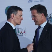 El presidente del Gobierno, Pedro Sánchez, y el secretario general de la OTAN, Mark Rutte, en una foto de archivo.