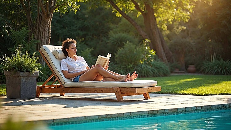 Échale un vistazo a estás tumbonas virales y disfruta tomando el sol en tu jardín