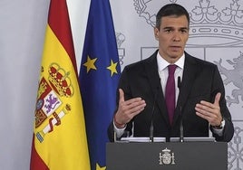 El presidente del Gobierno, Pedro Sánchez.