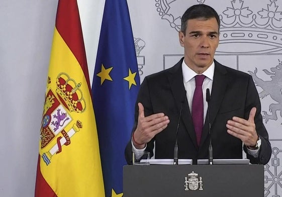 El presidente del Gobierno, Pedro Sánchez.
