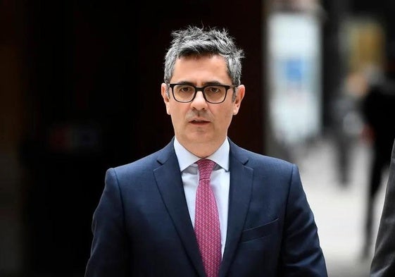 El ministro de la Presidencia, Justicia y Relaciones con las Cortes, Félix Bolaños, en el Congreso.