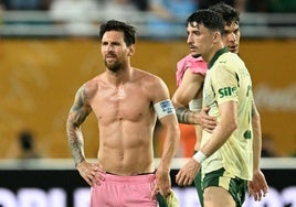 Leo Messi, al término del duelo entre Inter Miami y Palmeiras.