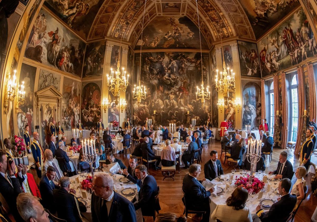 La lujosa cena de gala de los jefes de Estado y de Gobierno de la OTAN en La Haya