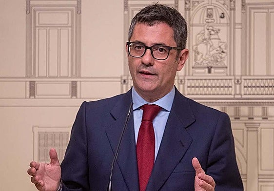 El ministro de Justicia, Félix Bolaños.