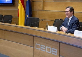El presidente de la CEOE, Antonio Garamendi.