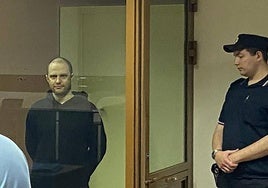 El fotógrafo Grigori Skvortsov, este jueves en el tribunal regional de Perm.