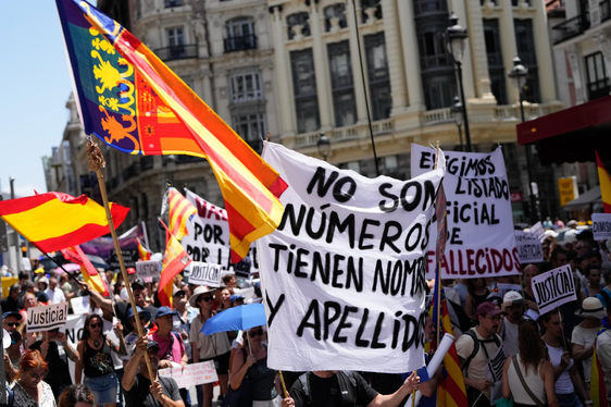 Octava manifestación contra la gestión política de la dana en Valencia