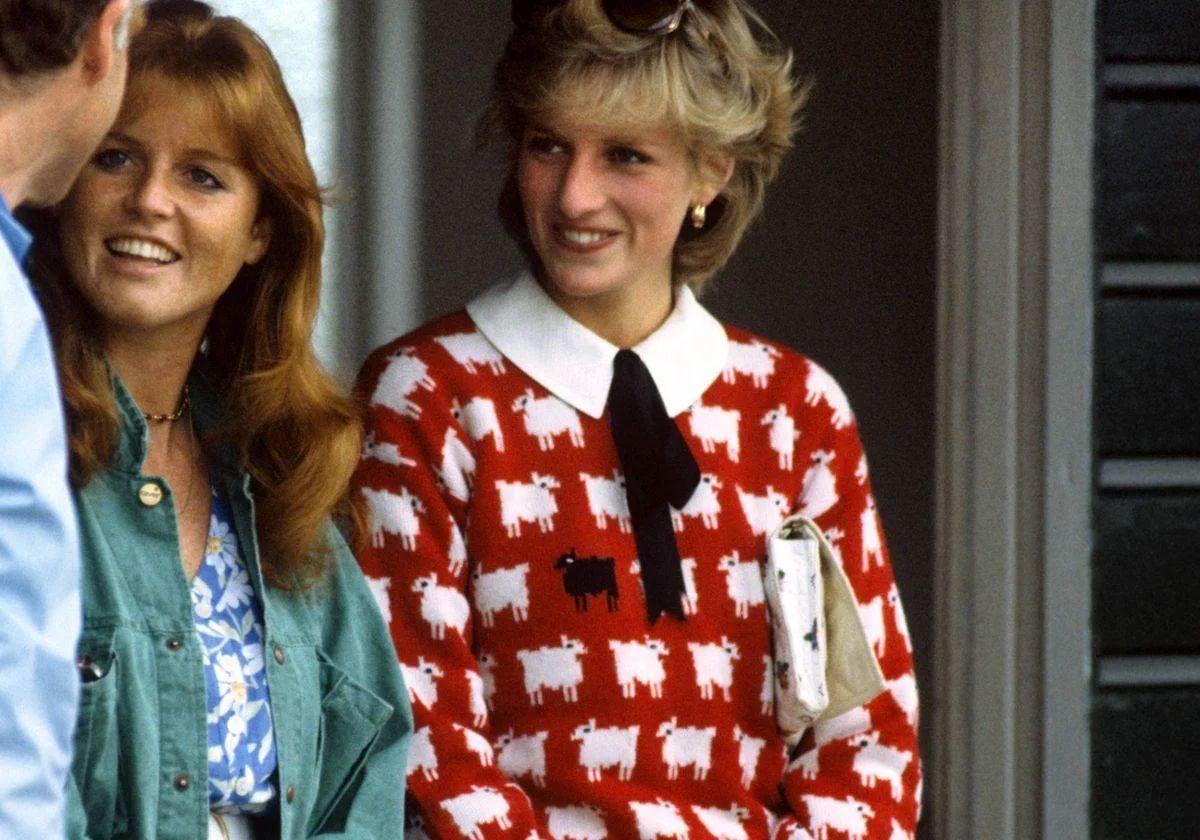 Lady Di con el jersey del millón de euros.