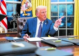 Donald Trump, en una reunión en la Casa Blanca.