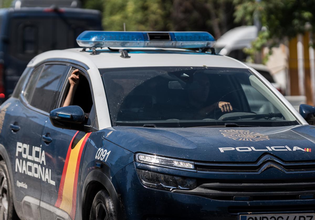 National Police car in Madrid