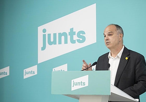 Jordi Turull, secretario general de Junts