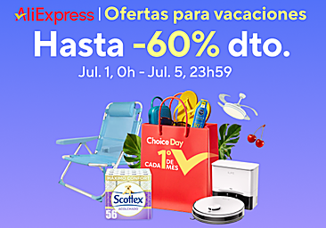 Ofertas para vacaciones: consigue hasta un 60% de descuento con el Choice Day de AliExpress
