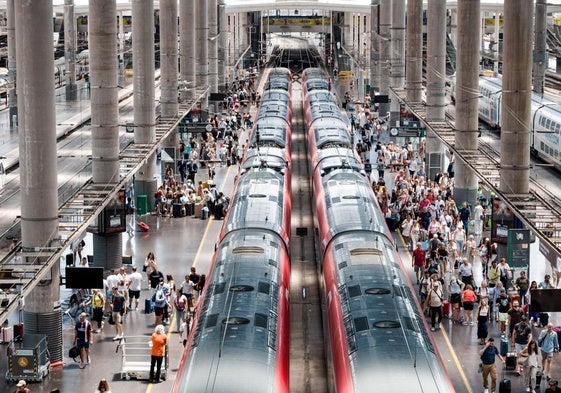 Imagen de la estación de Atocha este lunes.