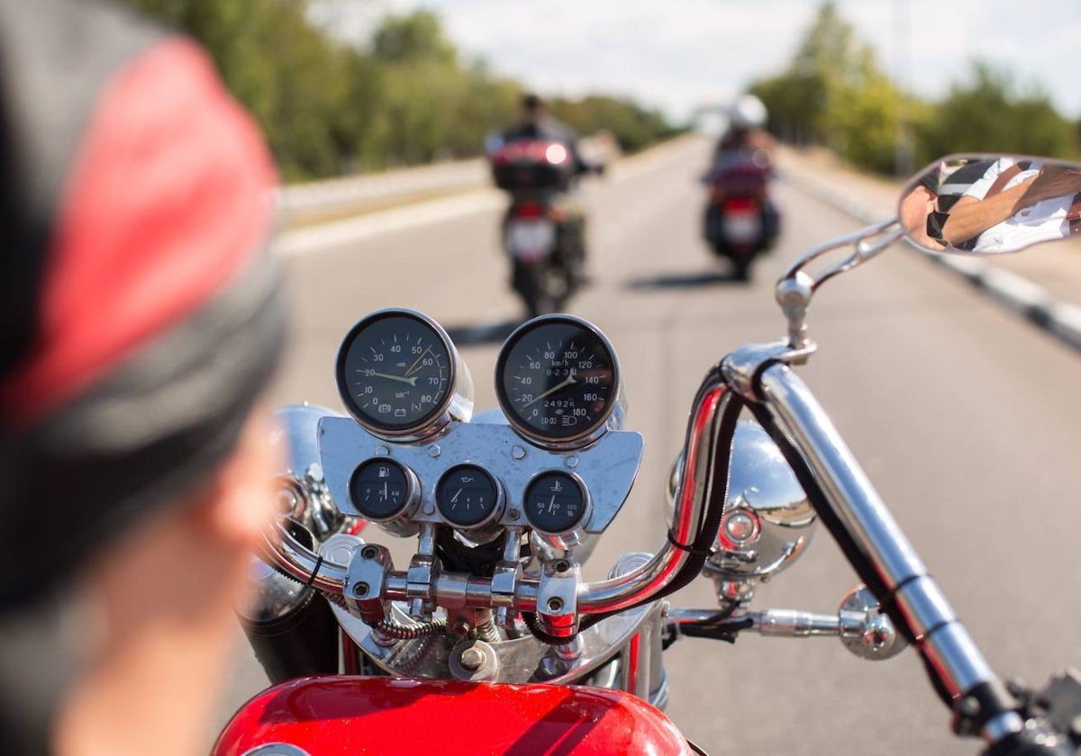 Traveling by motorcycle