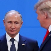 Los presidentes de Rusia, Vladímir Putin, y de EE UU, Donald Trump.