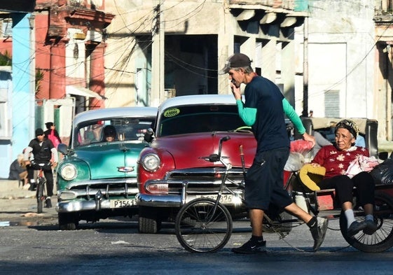 Una calle de La Habana.