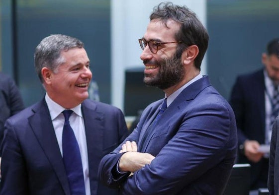 Carlos Cuerpo y Paschal Donohoe.