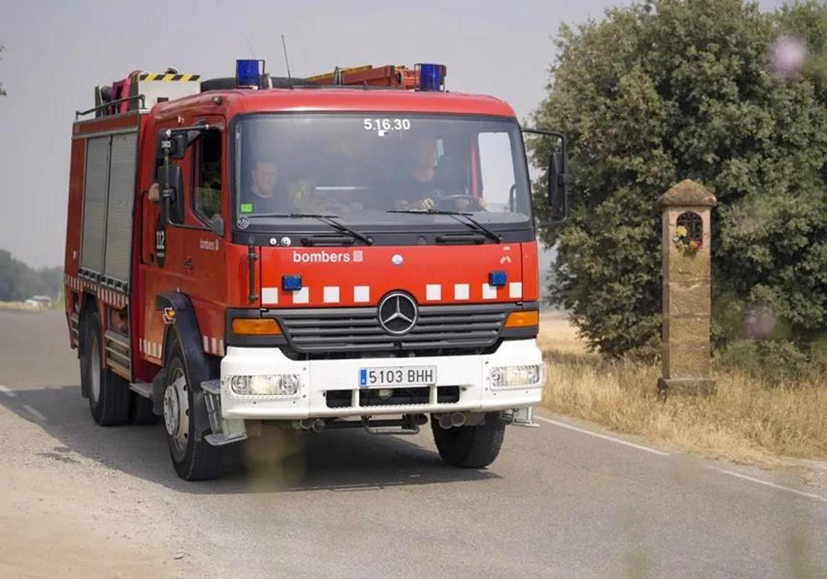 Un coche de los bomberos de la Generalitat