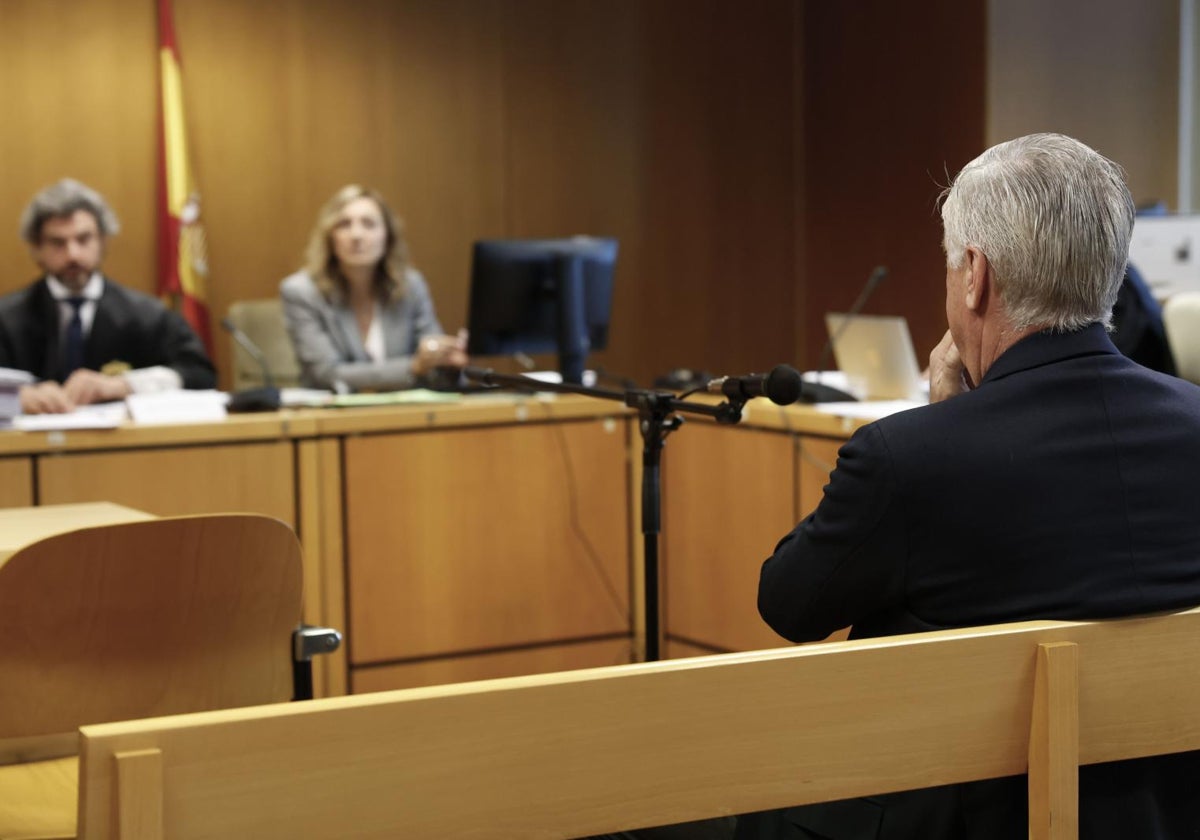 Former Real Madrid coach Carlo Ancelotti during the trial.