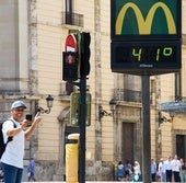 Un termómetro en el centro de Valencia