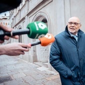 El ex director general de Carreteras, Javier Herrero, a su salida del Tribunal Supremo tras declarar como testigo.