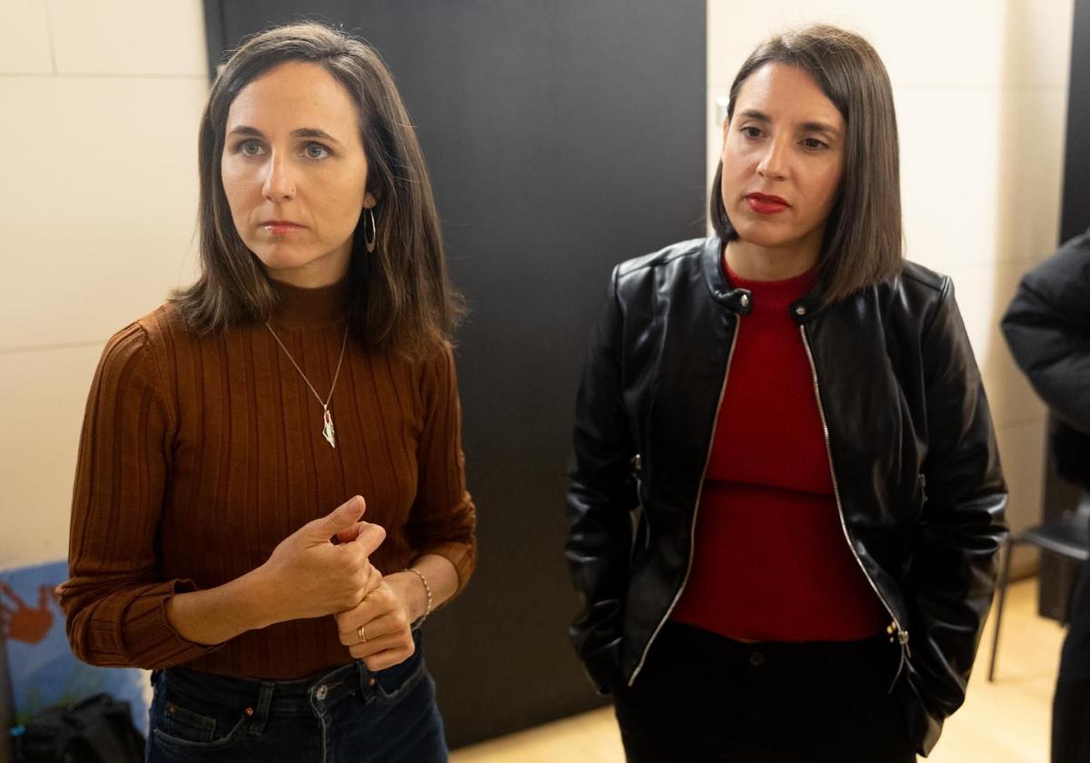 Ione Belarra e Irene Montero.