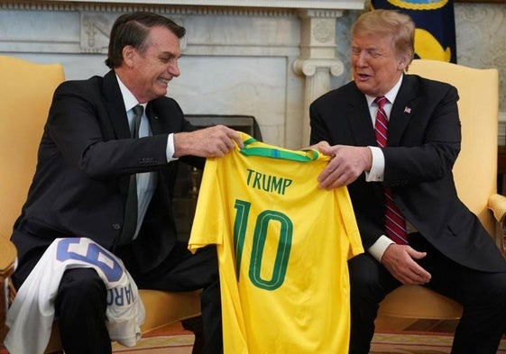 Jair Bolsonaro y Donald Trump, en una imagen de archivo.