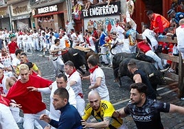 El séptimo encierro de San Fermín 2025, en imágenes