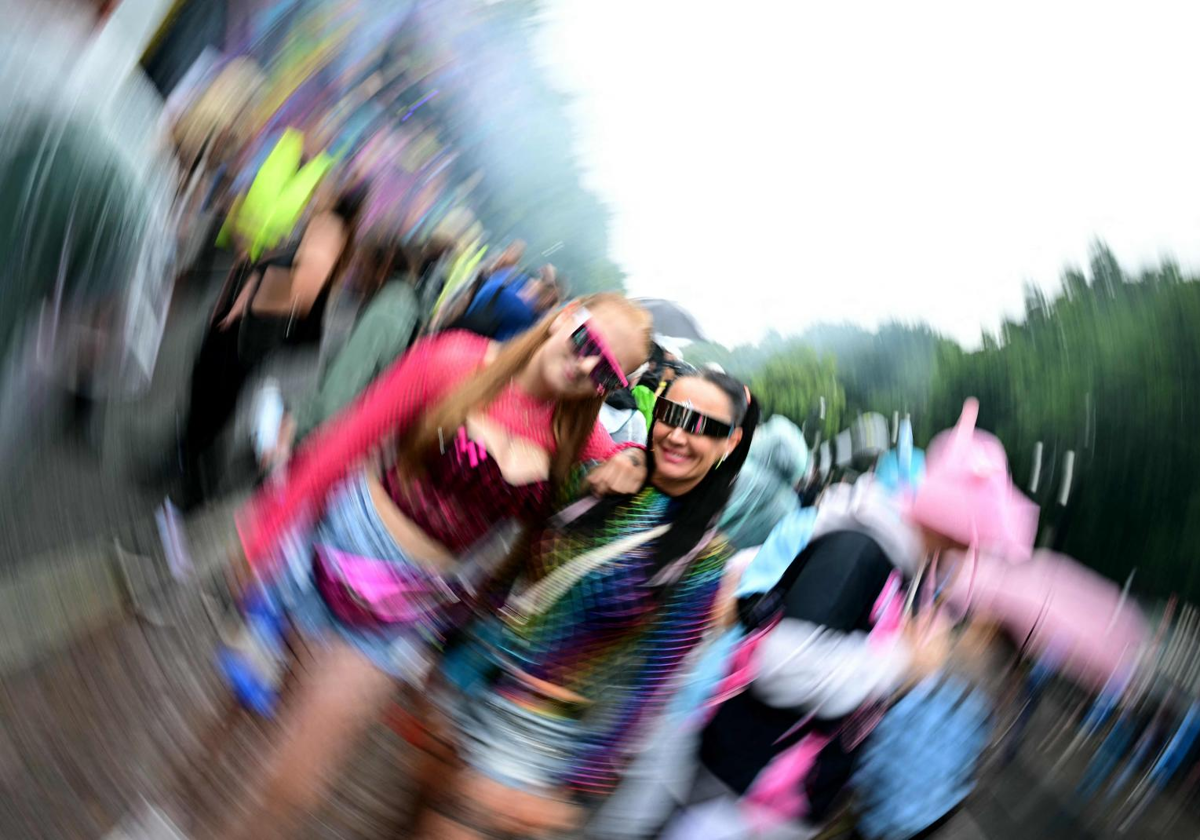 Some attendees at 'Rave the Planet' in Berlin