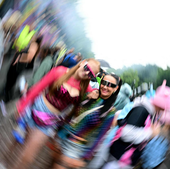 Algunas asistentes al 'Rave the planet en Berlín