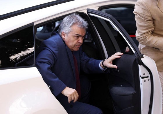 Santos Cerdán el 30 de junio, el día en que declaró ante el Supremo y salió camino de Soto del Real.