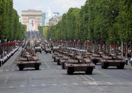 Desfile del 14 de julio este lunes en París.