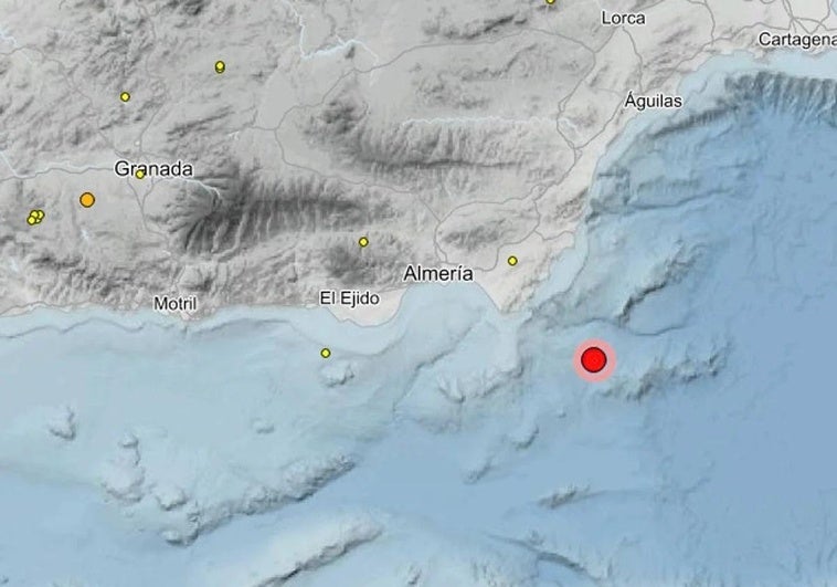 Un terremoto de 5,5 en el Mediterráneo sacude Almería y Granada