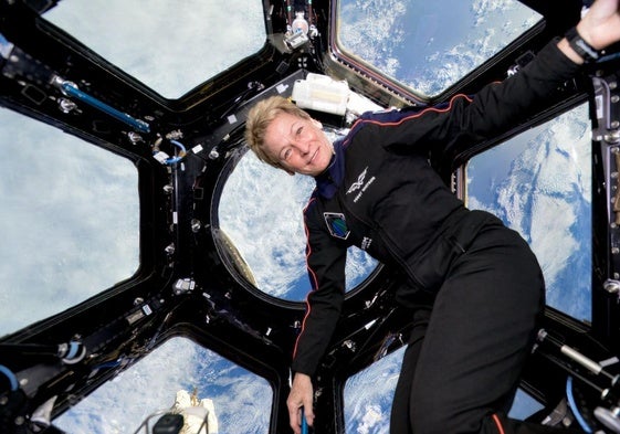 Peggy Whitson, en la ISS.