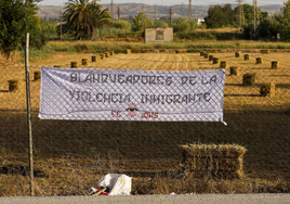 La pancarta intimidatoria contra La Verdad