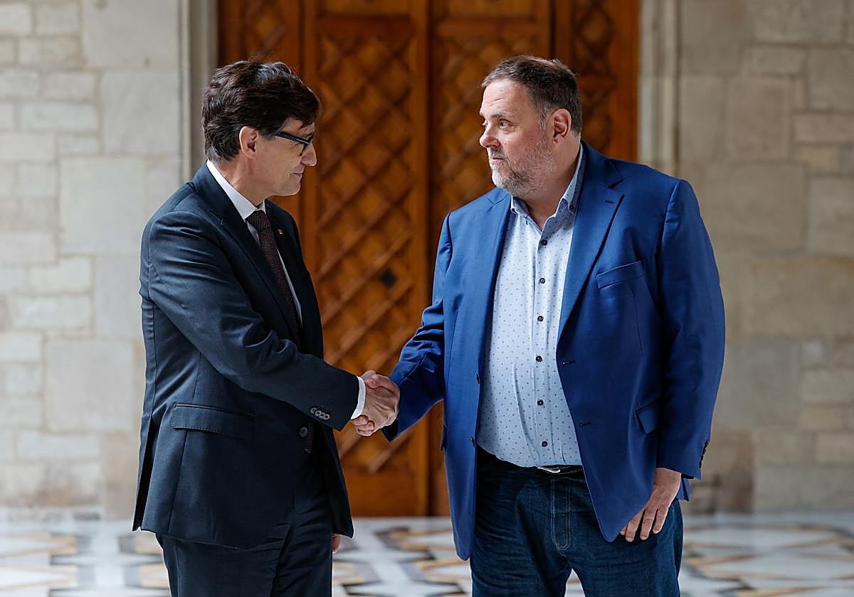 Salvador Illa y Oriol Junqueras