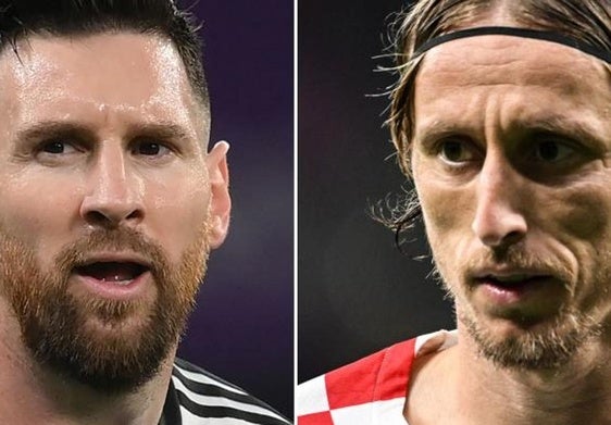 Messi y Modric durante el último Mundial de Catar.