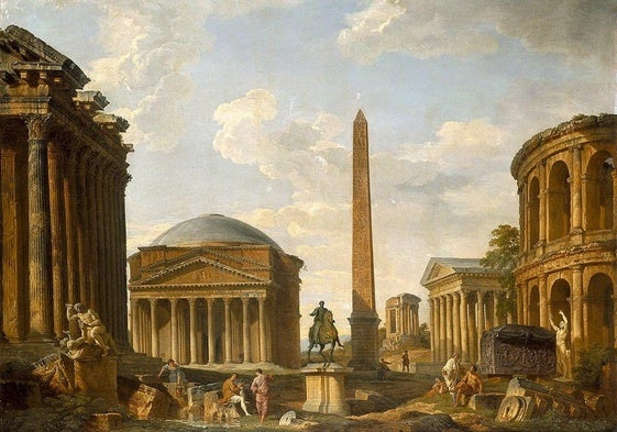 El esplendor del Foro romano en la obra de Panini.