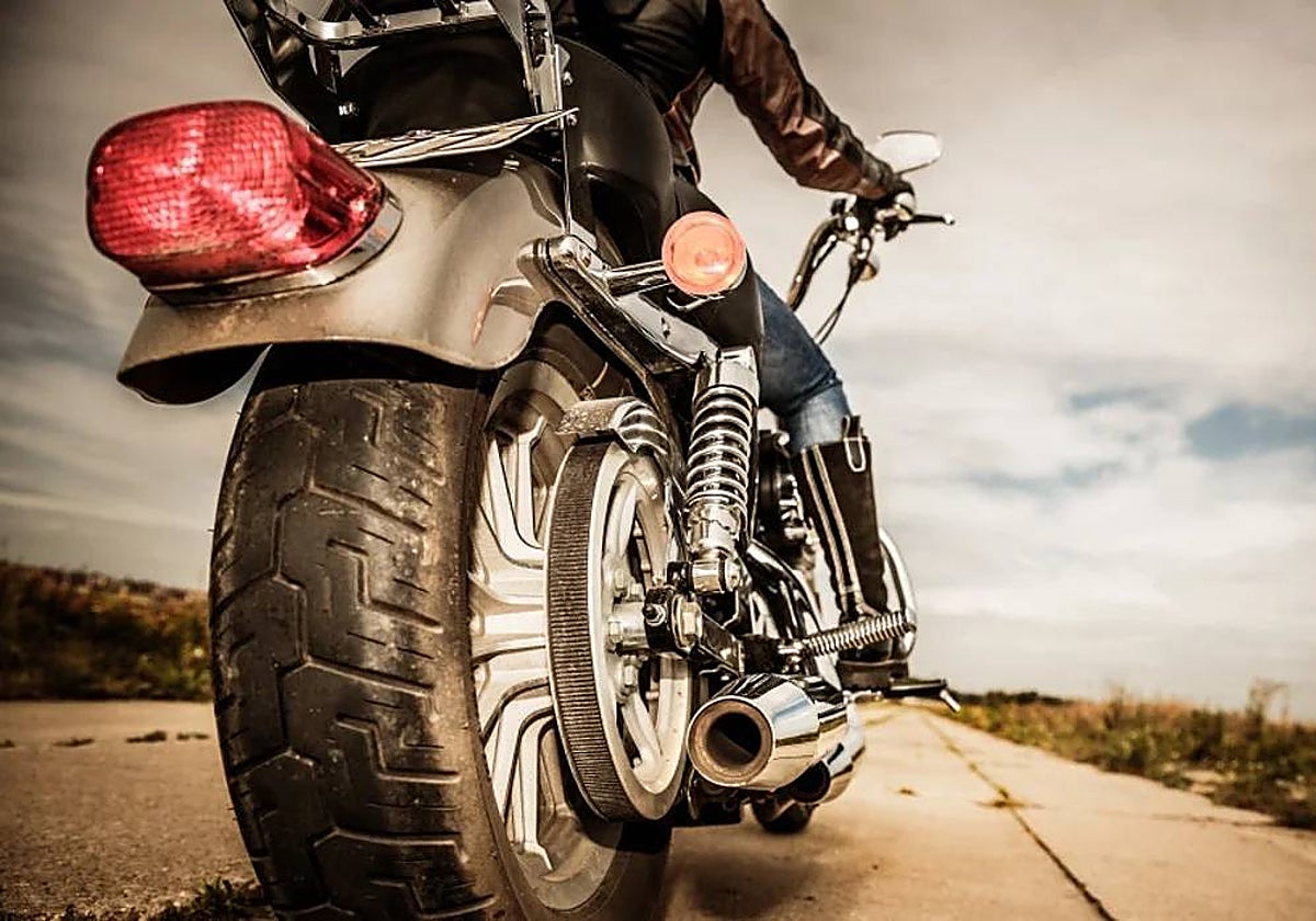 Motorcycle breakdown in summer