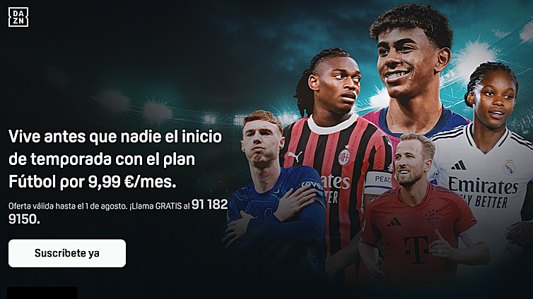 El Plan Fútbol de DAZN más completo y barato que nunca: ahora también Segunda División y ligas europeas por sólo 9,99€