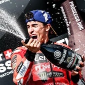 Marc Márquez celebra su victoria en Brno