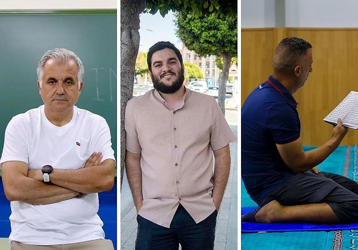 Antonio Vicente Buendía, Osama Alalo y Nabil Moreno.