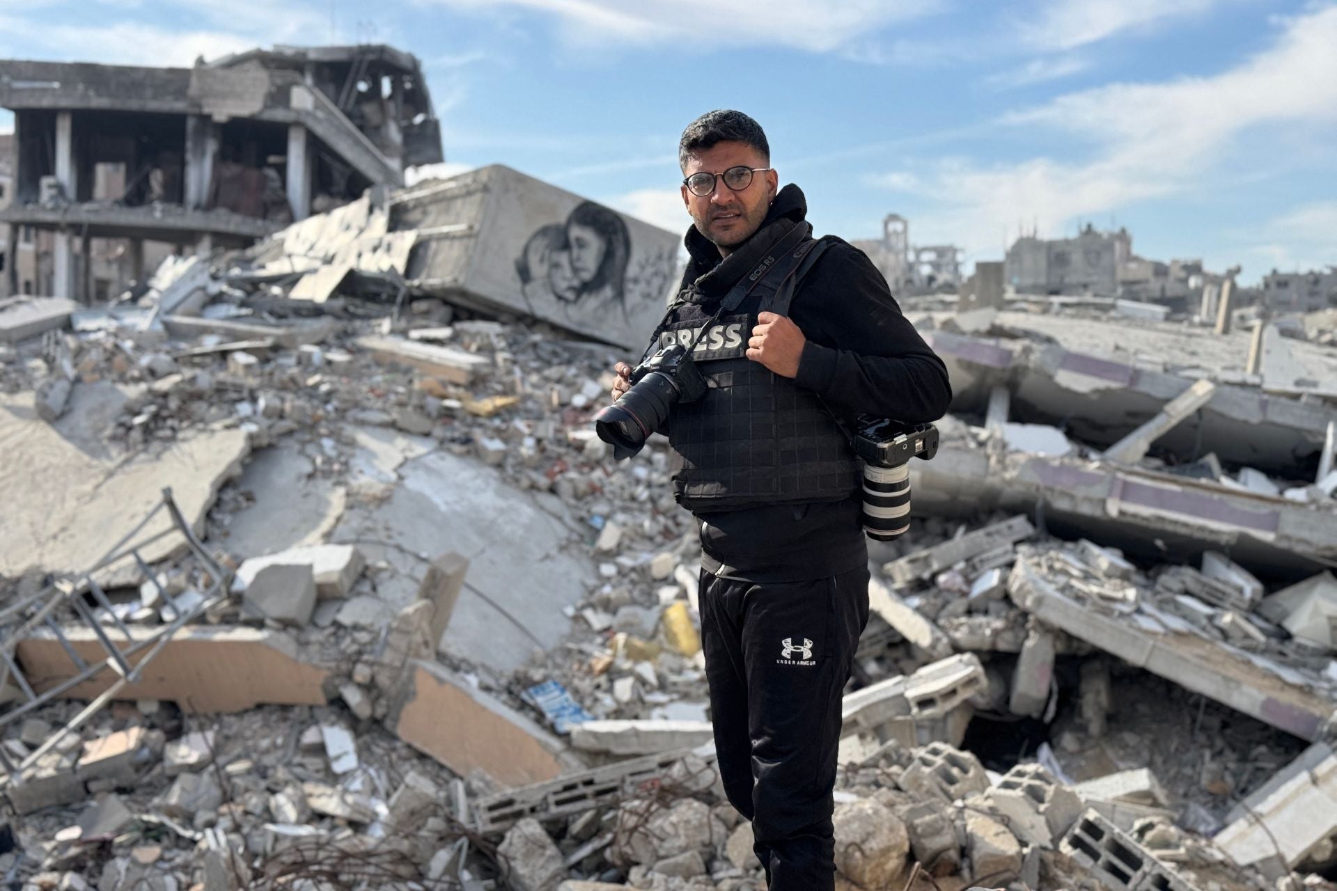 El periodista de AFP, Bashar Taleb