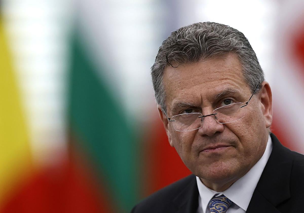 El jefe negociador de la UE, el comisario de Comercio, Maros Sefcovic.