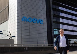 El consejero delegado de Moeve, Maarten Wetselaar, en la sede de la compañía en Madrid.