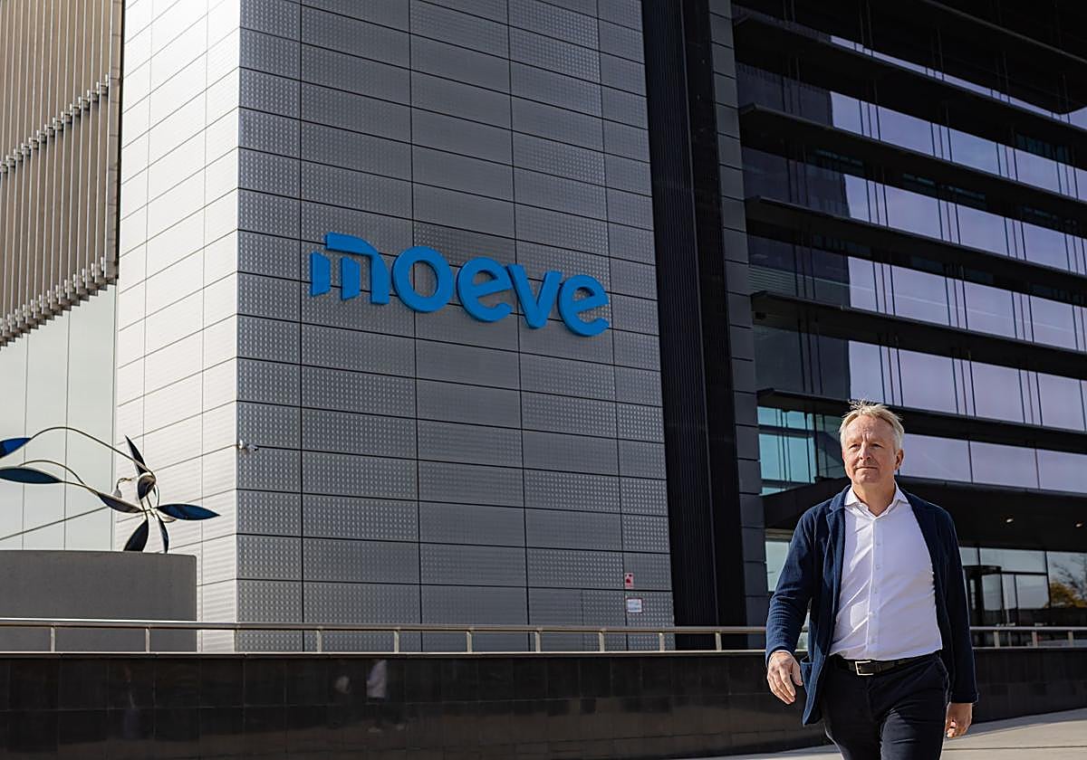 El consejero delegado de Moeve, Maarten Wetselaar, en la sede de la compañía en Madrid.
