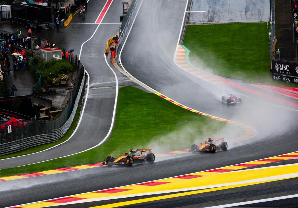La climatología marcó la carrera del Gran Premio de Bélgica.